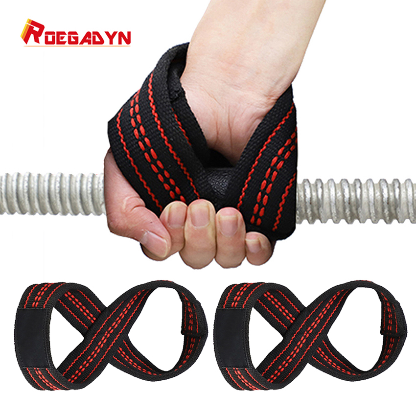 ROEGADYN Deadlift Gym Pols Wrap Fitness Polssteun Afvallen Training Gewichtheffen Acht Vorm Wrist Strap