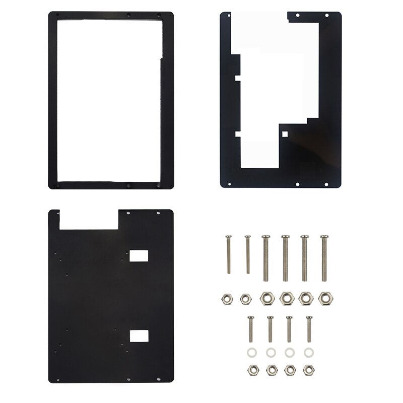 S ROBOT 7-inch LCD Display Touchscreen Housing Stand for Raspberry Pi 4 / 3B + / 3B Acrylic Stand 1024 * 600 RPI172