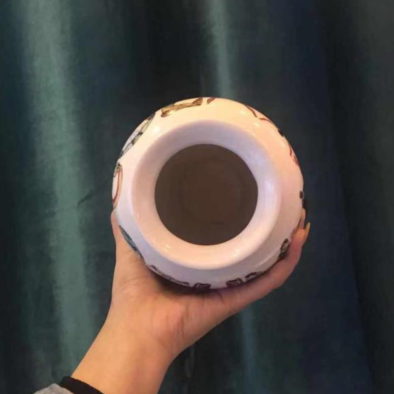 Ins super kul vase 18ss alfabet vase banneord vase keramisk blomsterpotte kunstnerisk samling ornamenter hjemmedekorasjon