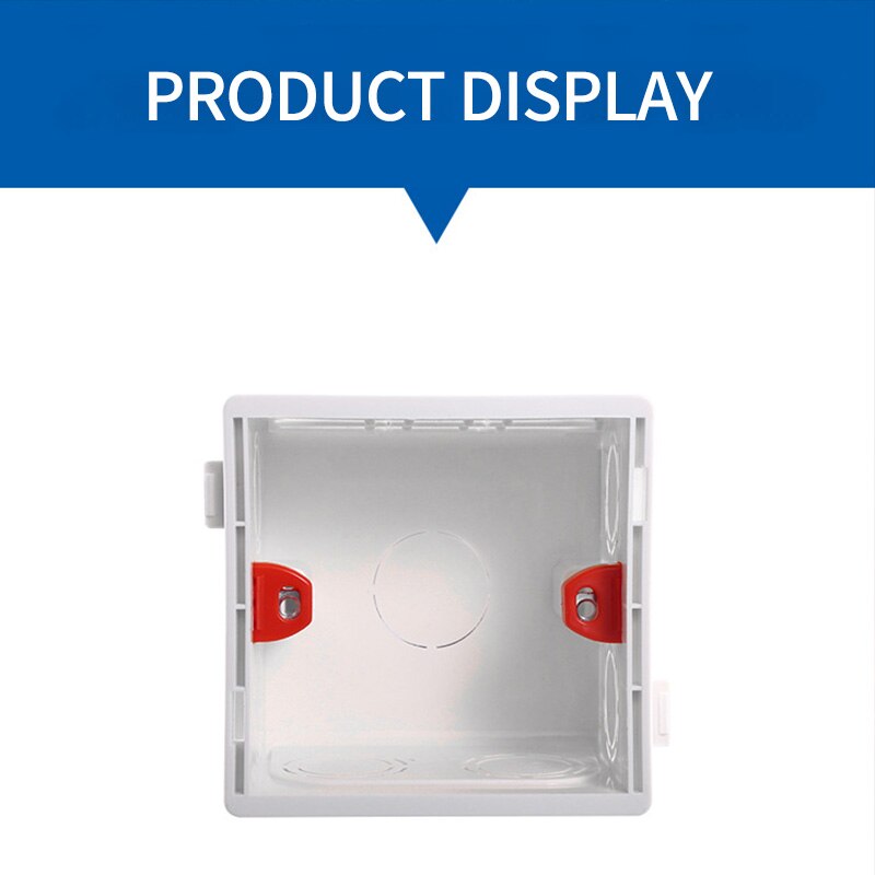86 Type Electrical Adjustable Mounting Box Cassette Switch Socket Junction Box Concealed Internal Mounting Box White