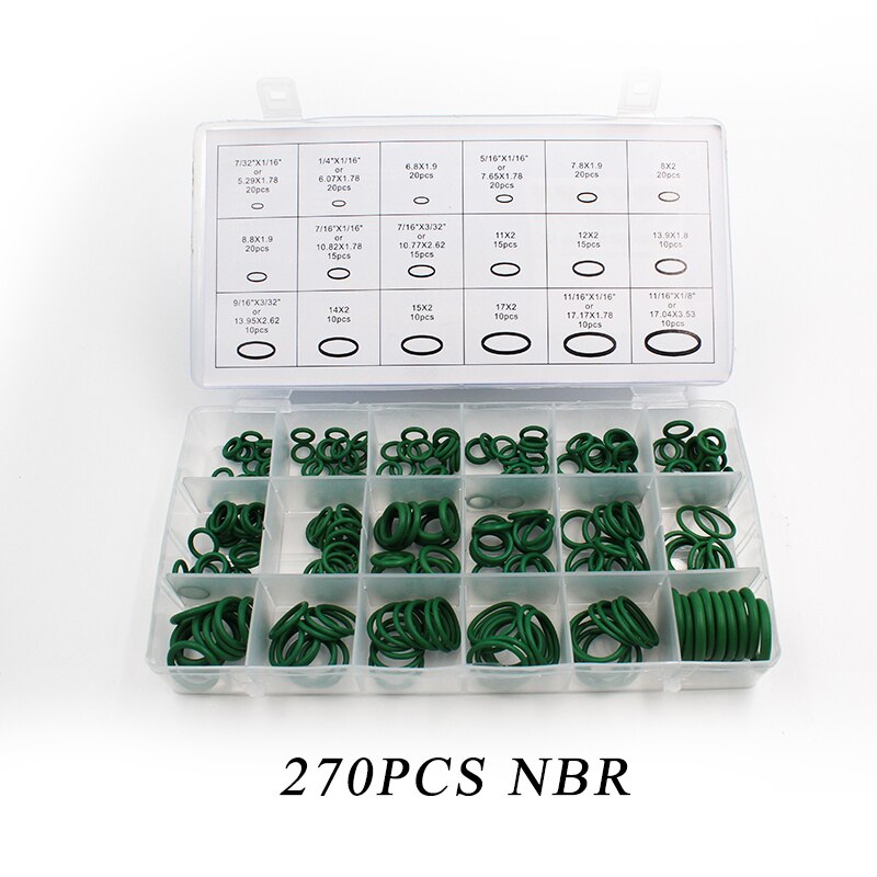 O ringer gummi slitesterk vanntett og oljebestandig o rings tetning nbr tetting o-ringer nitril skive gummi oring sett: Bgnb -270