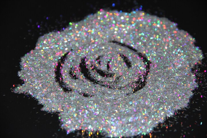 Holo barre argent paillettes rayures paillettes