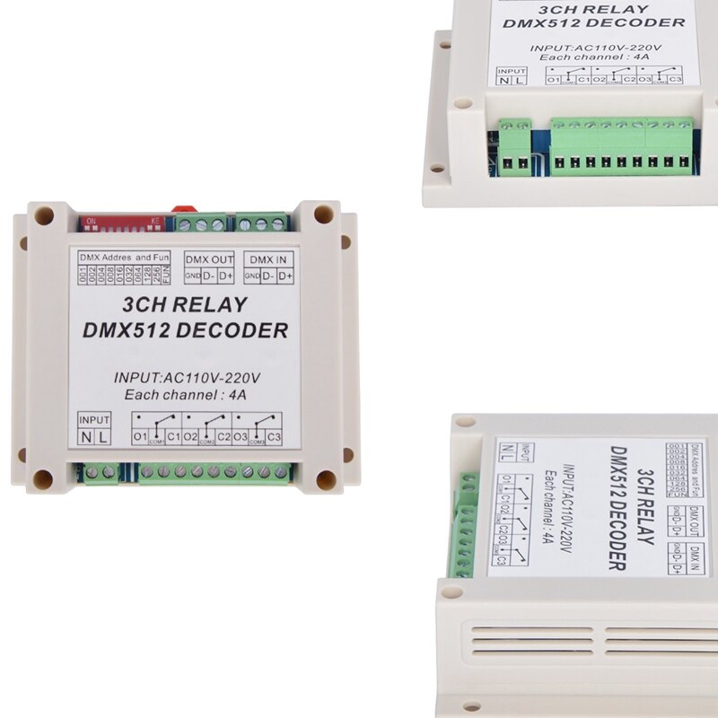 AC110-220V Regler Decoder RGB LED Streifen Lichter DMX512 Relais Verwendung Für LED Lampen