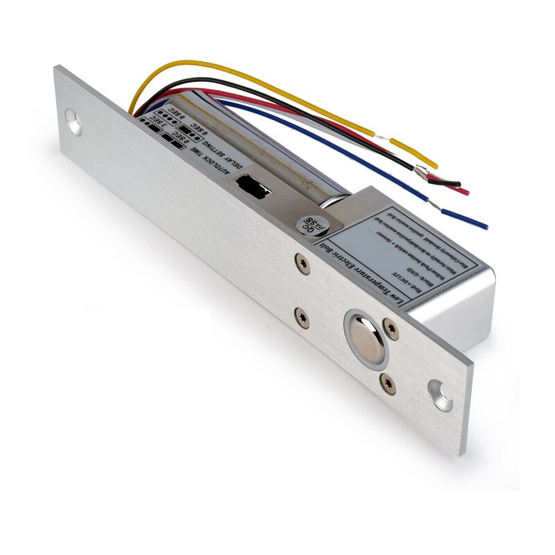 low temperature 5 wires electronic bolt lock with time delay function for door access control system DC12V lock