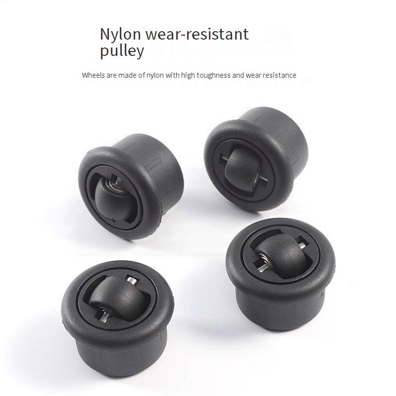 4 pz/lotto 360 ° rotazione libera ruota universale nascosta universale scanalato spingere-tiro tavolo mobili fondo silenzioso direzionale