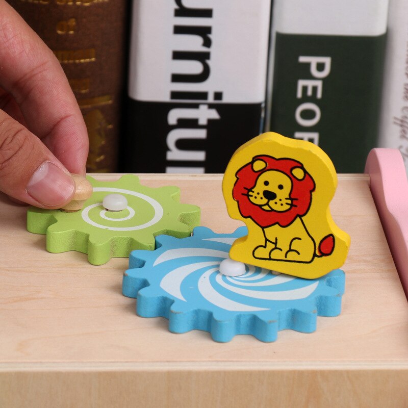 Kinderen Vroege Onderwijs Stand Volume Blok Geometrische Vorm Houten Educatief Speelgoed Versnelling Vorm Bijpassende Doos Intelligentie Doos