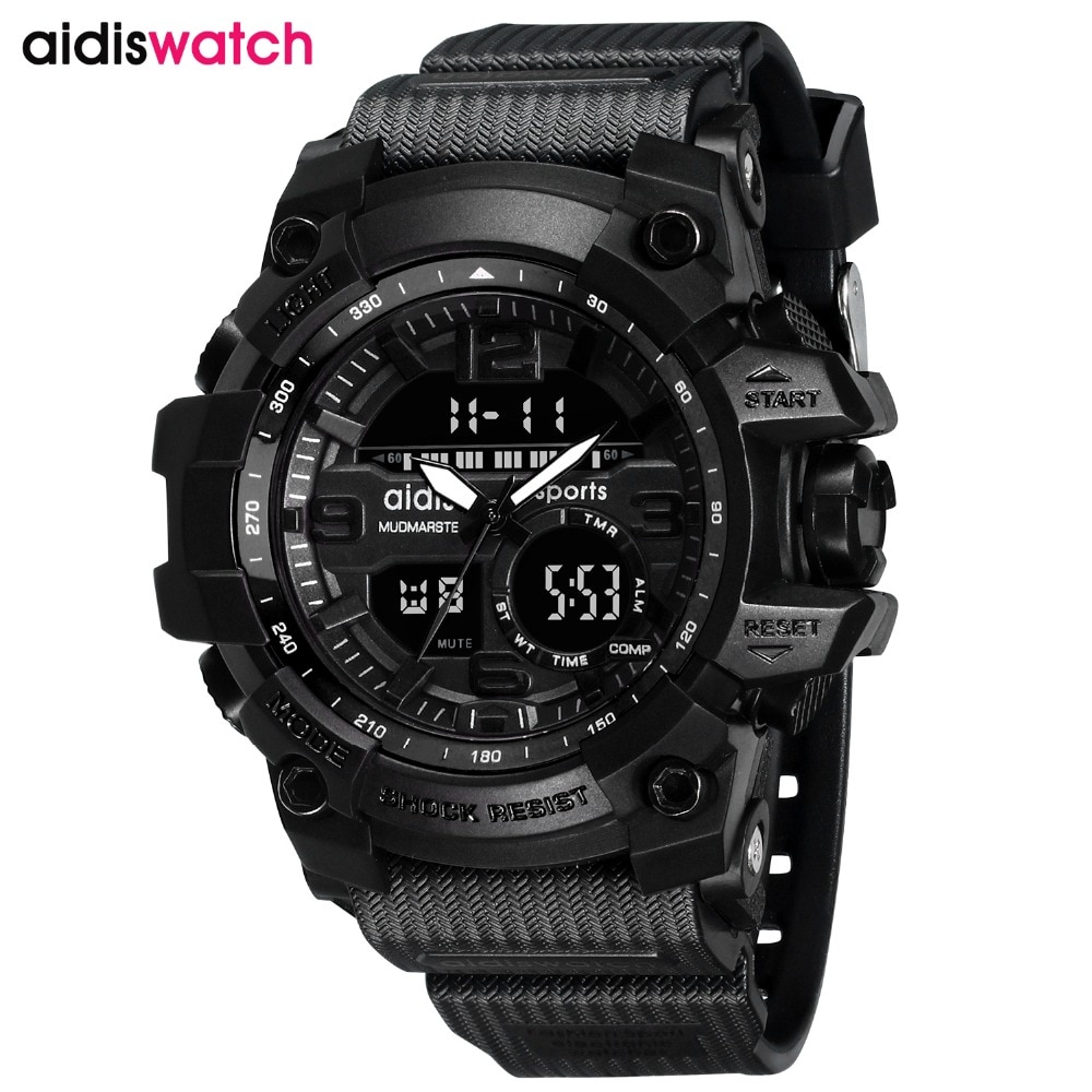 Addies herenhorloges g-stijl heren sporthorloge lichtgevende horloges heren sporthorloge heren waterdicht 30 meter waterbestendig