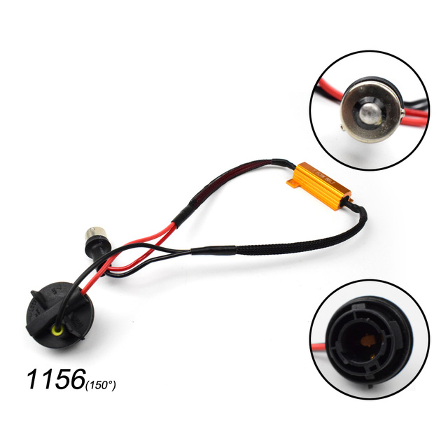 50W 6/8ohm 1156 P21W PY21W BAU15S 1157 P21/5W T20 7440 7443 T25 3157 Load Resistance Canbus Decoder Anti Hyper Flash Error Code