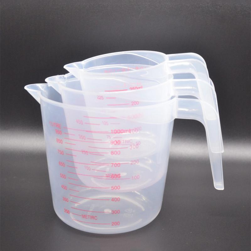 Plastic Measuring Cup Jug Pour Spout Surface Kitchen Tool Supplies Cup With Graduated Kitchen