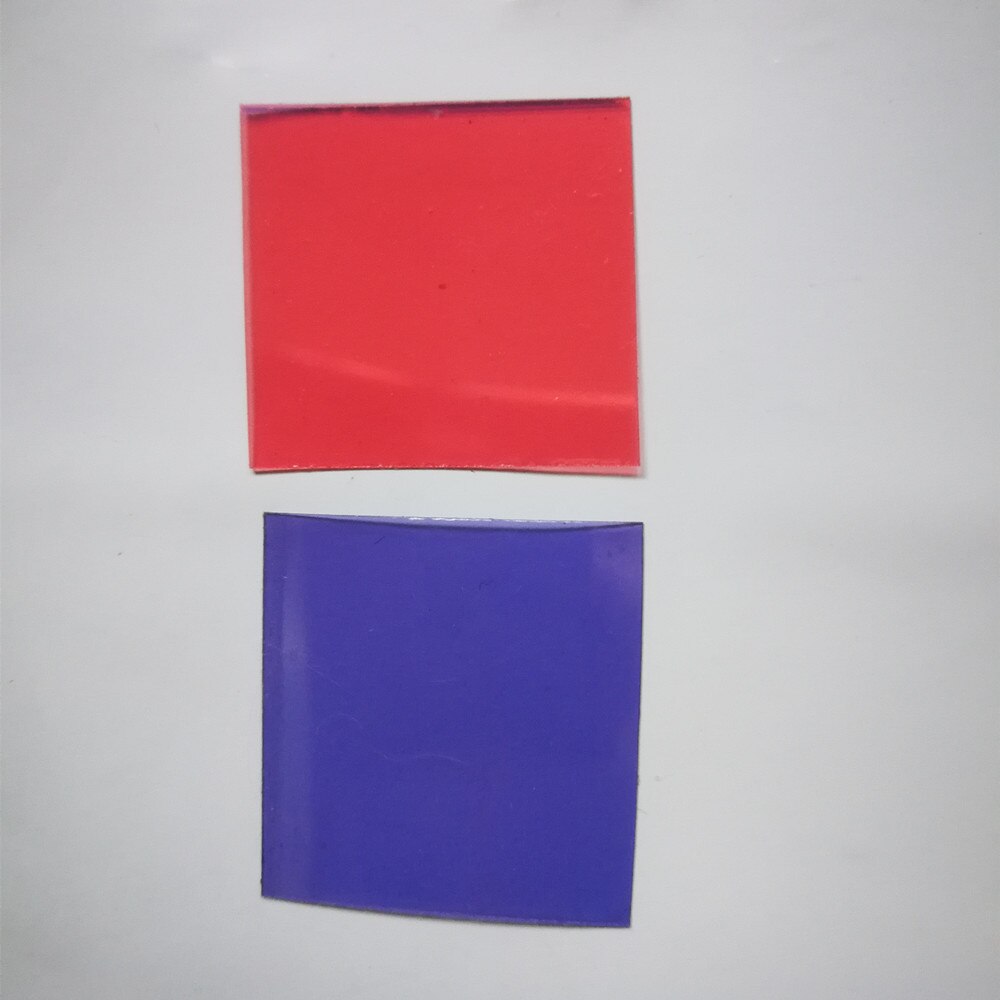 2pcs 20×20CM Color Polarization Linear Polarizing Film Sheets,Polarized Lens Polar Optical Filters With Adhesive for G-Shock LCD