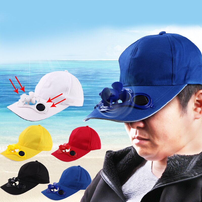 Gorra con ventilador Solar para verano, gorro de pesca con ventilador Solar, para deportes al aire libre, ciclismo, refrigeración, gorra de béisbol, deporte, viajes al aire libre