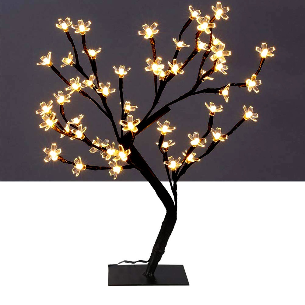LED Cherry Blossom Light Desk Light 48LED Table Tree Lamp Home Party FestivalDecoration Festoon Led Light Christmas Fairy Lights