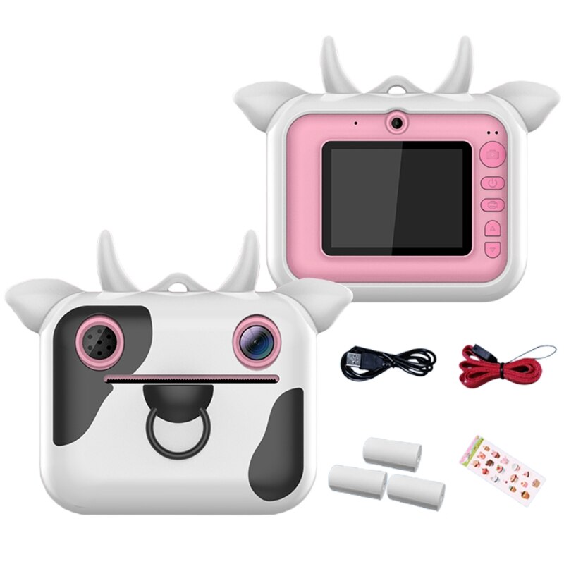 Valise De Rangement Compatible Avec Appareil Photo Instantané Minibear Pour Enfants - Rose, Avec Poches Et Séparateur