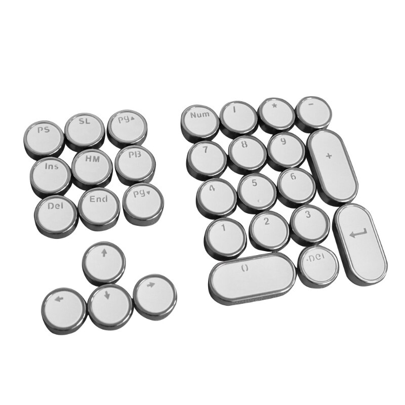 Custom Keycaps 17 Key Set OEM Profile PBT Keycaps Colorful Numeric Area Keys Suitable for Mechanical Keyboard