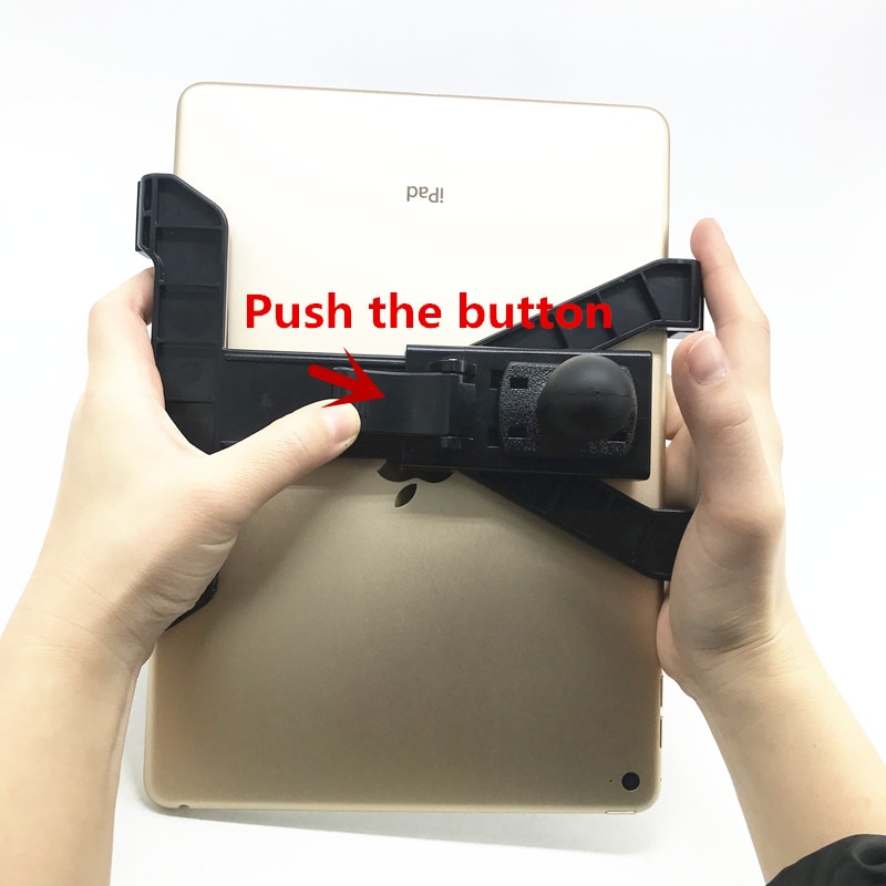 Adjustable tablet cradle holder with 1 inch ball for iPad Air mini 1 2 3 4 and 7-12 inch tablets compatible for ram mounts
