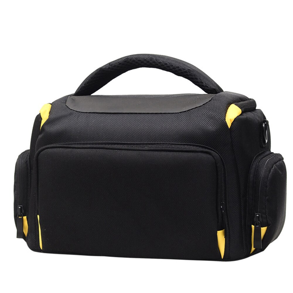 Waterproof Digital DSLR Camera Bag Nylon Shoulder Case Video Camera Bag Outdoor Camera Handbags Photography Photo Bag: Yellow L