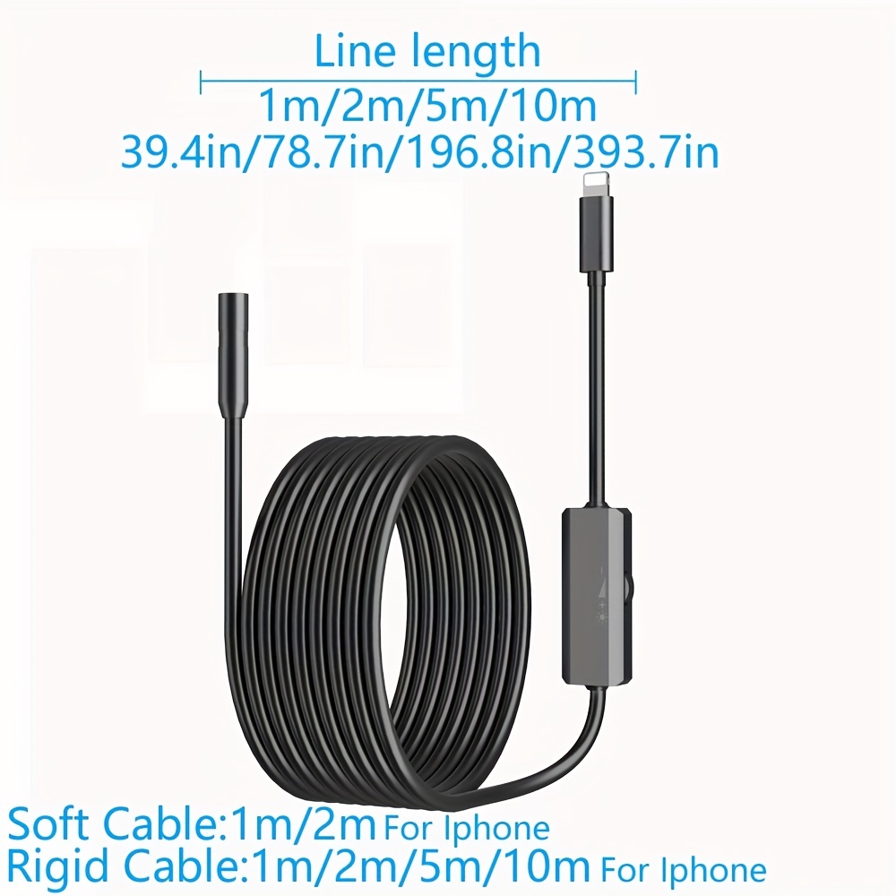 8mm Endoskop Kamera Wasserdichte Inspektion Kamera USB auto Endoskop Endoskop IOS Endoskop Für Iphone