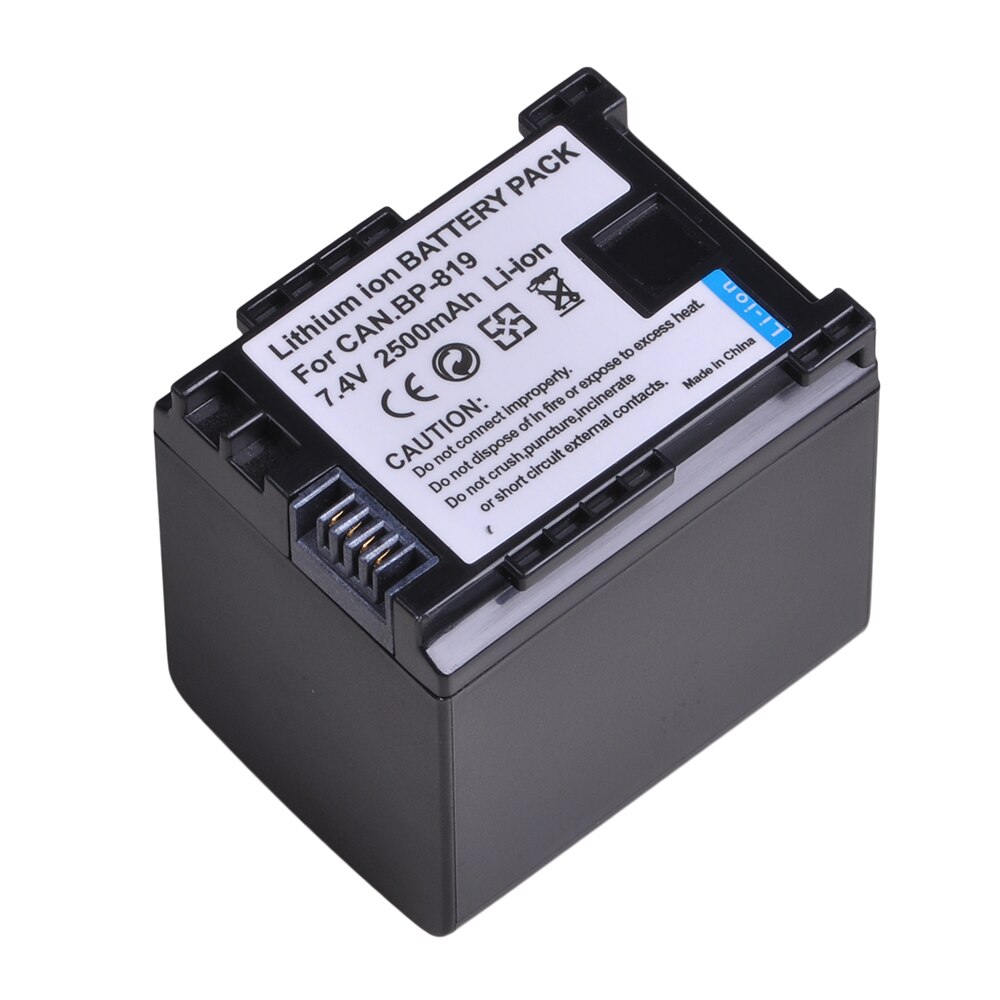2500mAh 7.4V BP-819 BP 819 BP819 Battery for Canon BP-808 809 819 827 HF200 HF20 HG21 HG20 FS200 FS21 HFM41 HFM400 FS300 FS100.