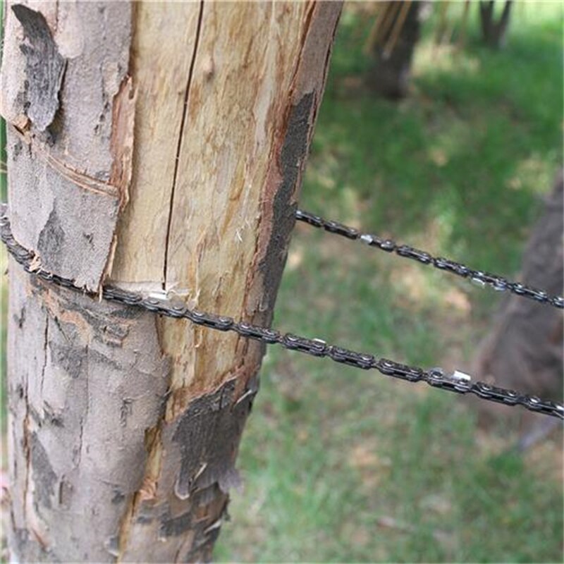 Manual Logging Saw Chain Lumberjack Sawmill Saw Outdoor Logging Tools Manual Sawing Wood Stainless Steel Accessories E12142
