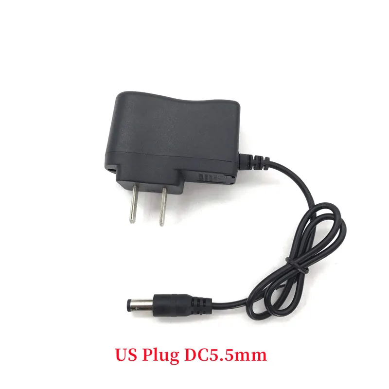 4,2 V 0.5A 500mA 3,5/5,5mm cargador de CA adaptador de fuente de alimentación cargador para 3,7 V 18650 16340 linterna antorcha: Azul