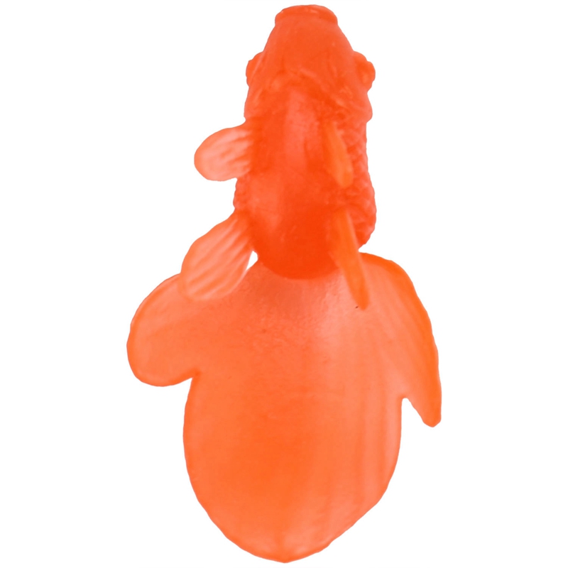 10 stk / lot blød gummi guldfisk baby badelegetøj lille plast simulering lille guldfisk vandlegetøj sjov børn svømning strandlegetøj