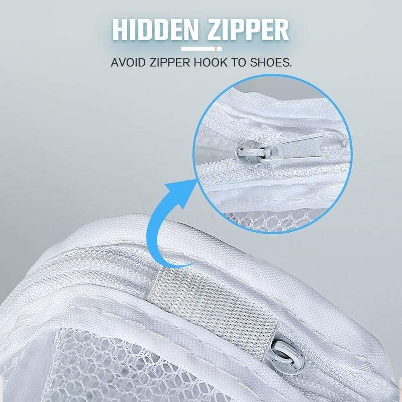 Lukningsmaskine sko vaskeposer skovasketaske vaskenet polyester tørring af tøjvask beskyttende med hængende løkker holdbare