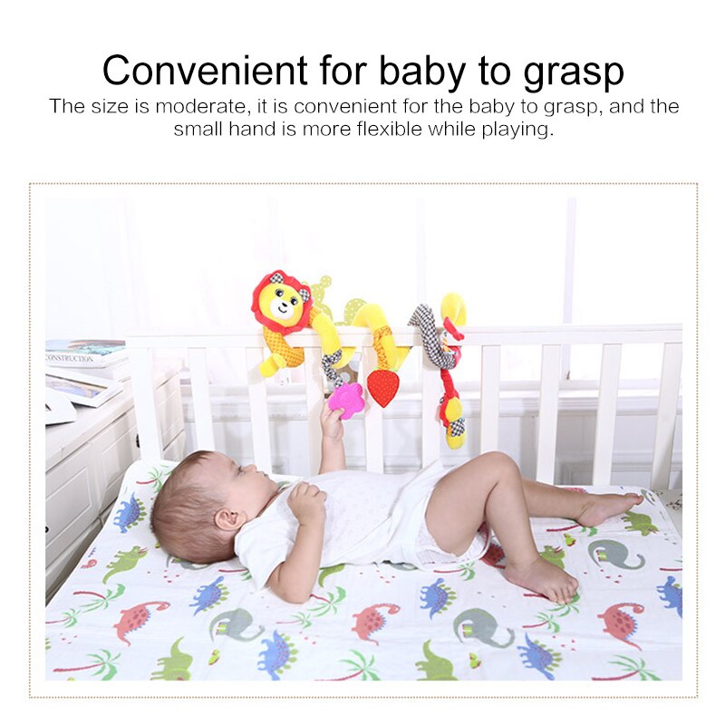 Baby Speelgoed Wieg Draait Rond Het Bed Wandelwagen Opknoping Rammelaars Leuke Mobiele Baby Speelgoed Muzikale Soft Wandelwagen Speelgoed Pop