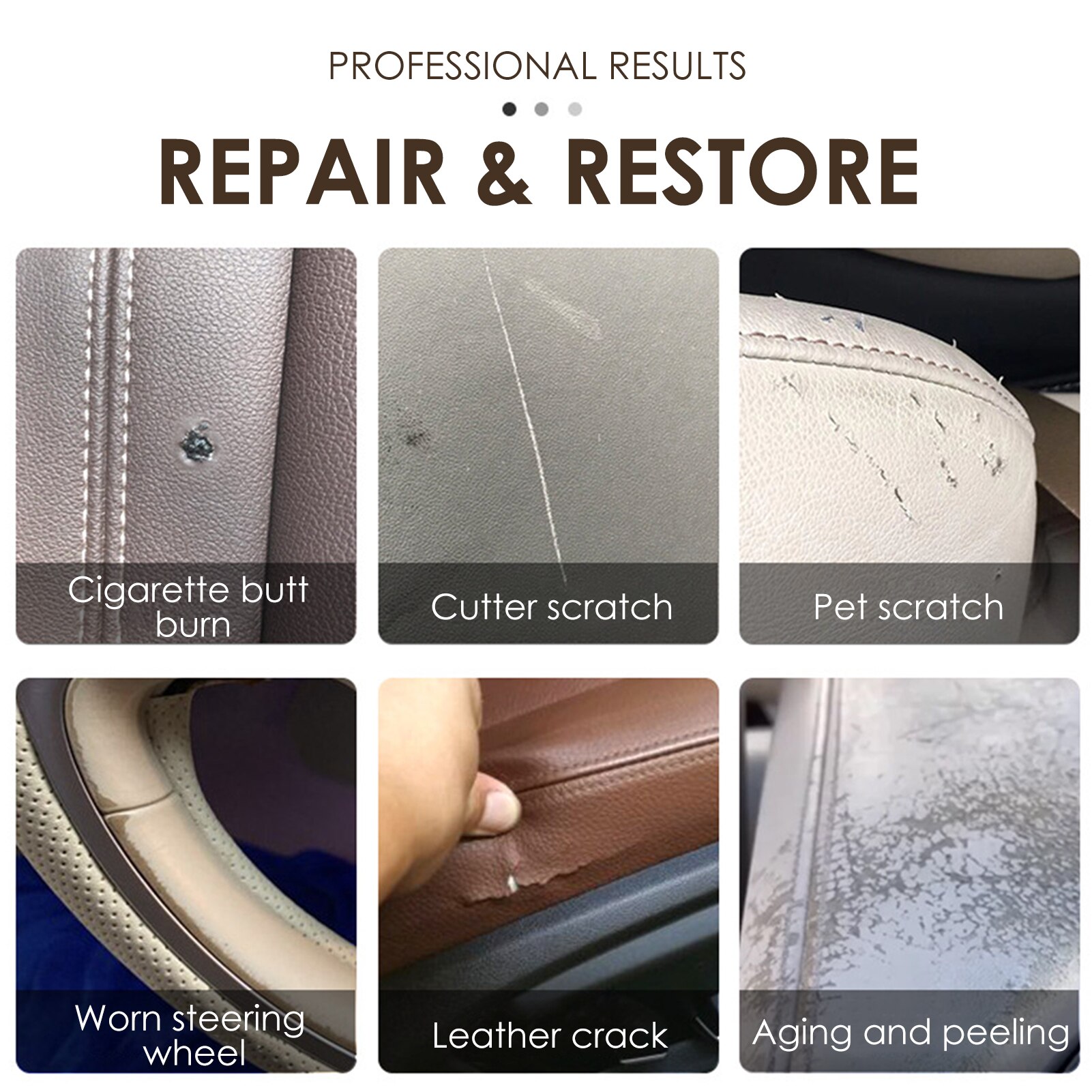 DIY Leather Vinyl Repair Kit Convenient Adhesive Furniture Seats Repair Kit Leather Scratch Repair For Refurbishing For Upholste