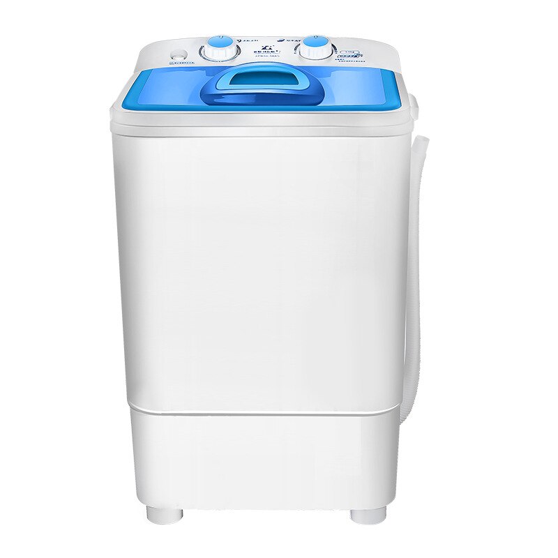 5.0KG Small Mini Washing Machine 220V/260W Single Barrel Semi-Automatic With Dehydration Children's Wear Sock Shirt Laundry Tool: Blue / UK