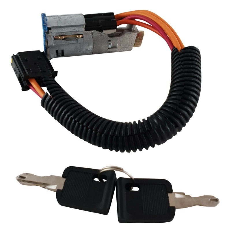 Ignition Switch Lock Barrel & Keys Compatible With For Renault Clio Mk2 1998 - 2005