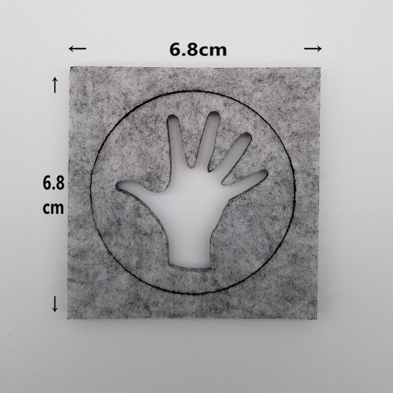 Palme filt skabelon uldfilt håndlavet model filt diy håndværktøj hånd stil filt stof filt skåret skabelon 6.8 x 6.8cm: Default Title