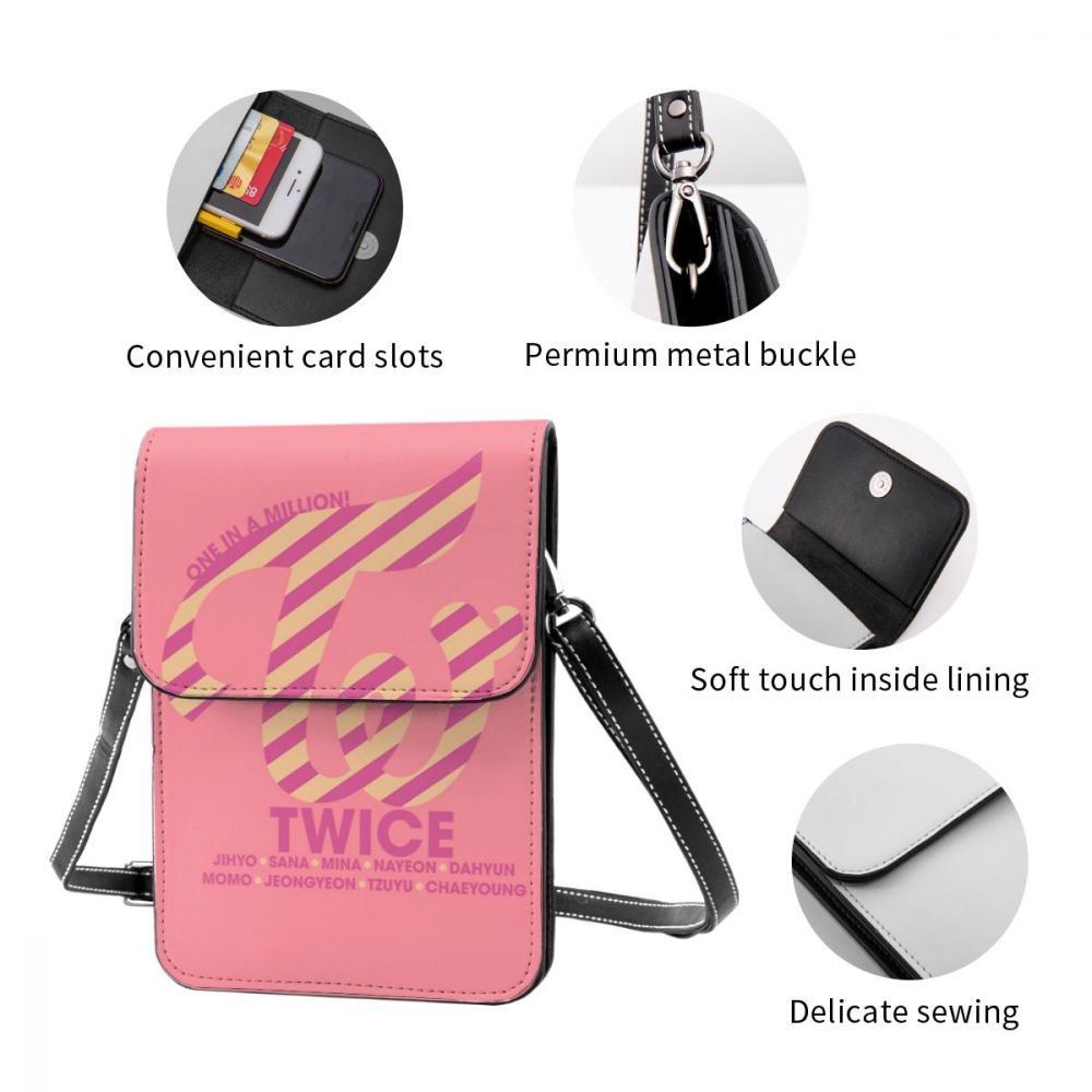 Tweemaal Schoudertas, Lederen Tas, Multi-Pocket Dame Tas, Student Mode-Kaart Tas, mobiele Telefoon Tas