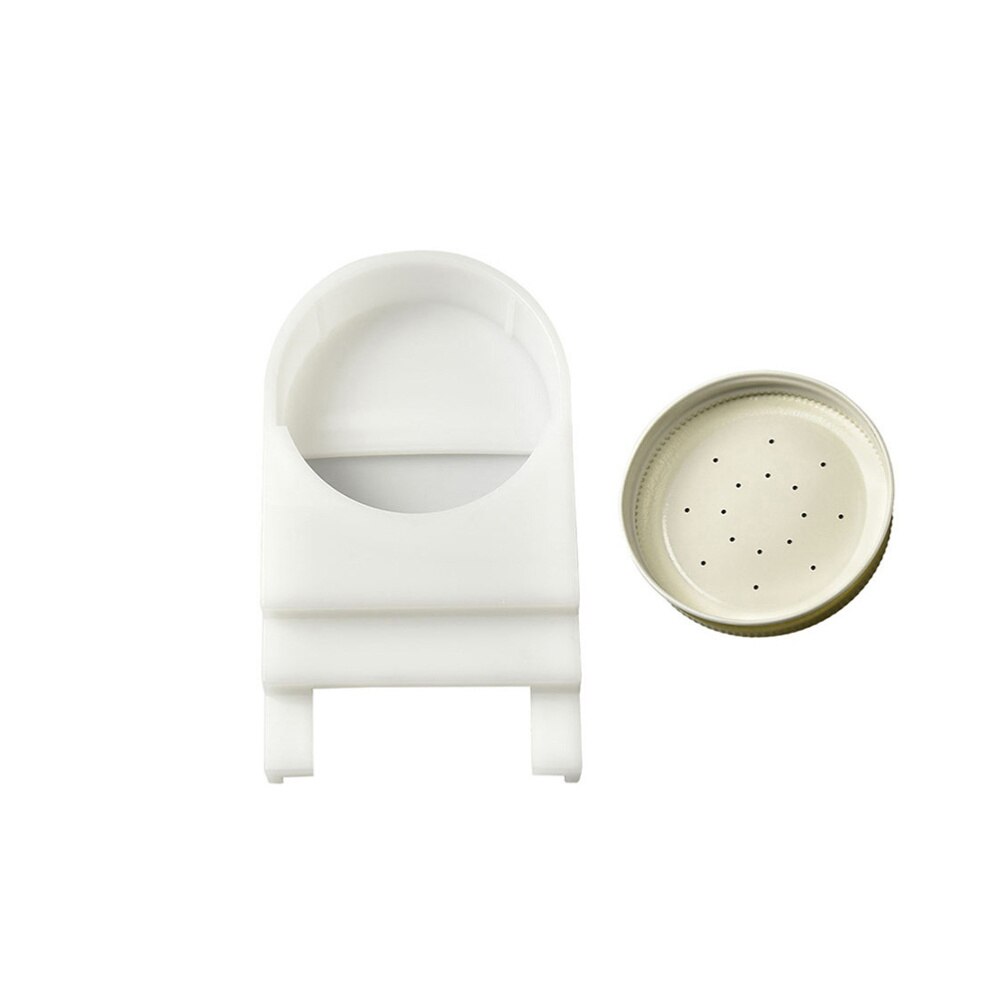 2PCS Beehive Entrance Feeder Honeybee Hive Feeder with Perforated Lid Bee Feeder(White)