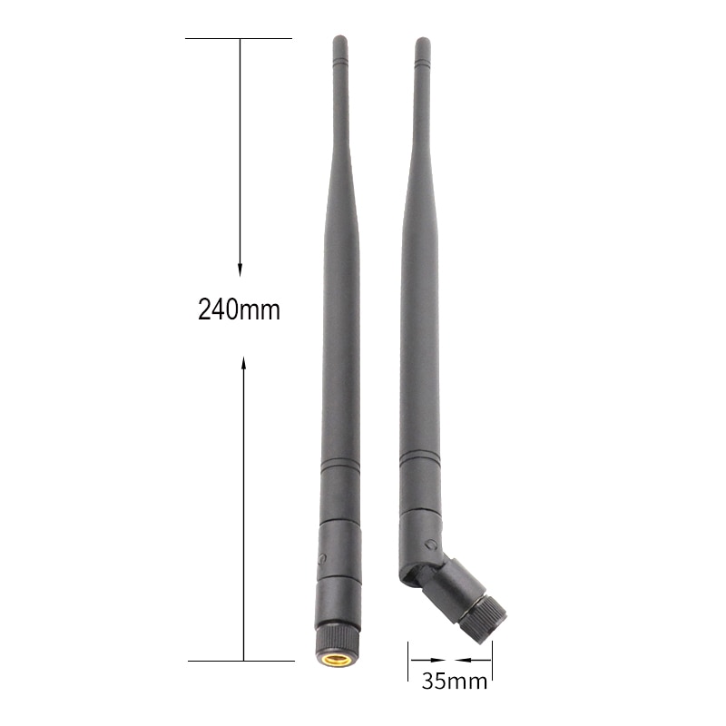 Conector macho de RP-SMA 8dBi, antena de alta ganancia, 900Mhz, 915Mhz, 868Mhz, 50 ohmios, 24cm de largo, látigo, antenas GSM, aéreo Universal