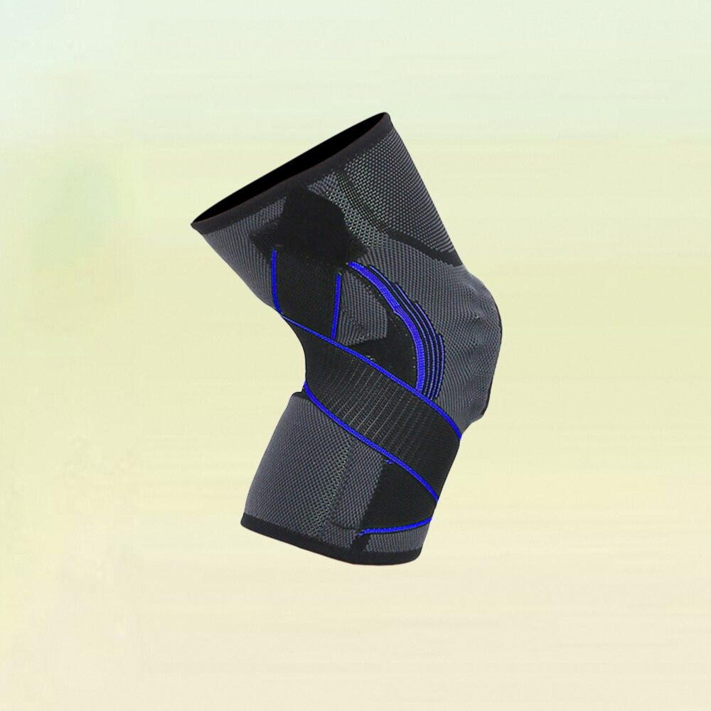 Sport Schutz Getriebe Unterstützung Silikon Frühling Druck Knie Pads Atmungsaktive Basketball Klettern Knie Schutz Ärmel-Größe B