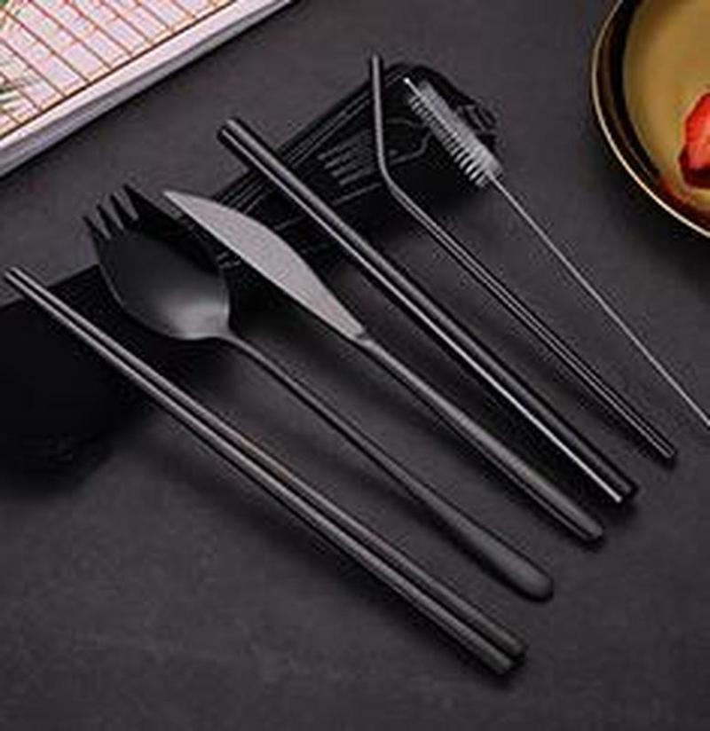 Gold Cutlery Set Knives Forks Spoons Set Flatware Stainless Steel Kitchen Dinnerware Home Party Table Cutlery Set