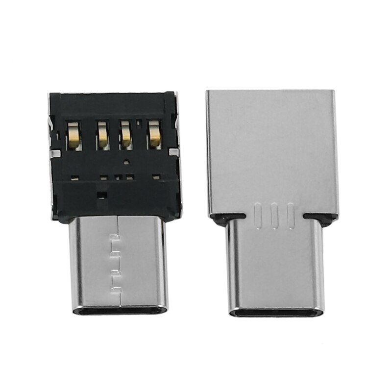 10Pcs Ultra Mini Typ-C USB-C zu USB 2,0 OTG Adapter für Handy Tablet &amp; USB Kabel &amp; Flash Disk