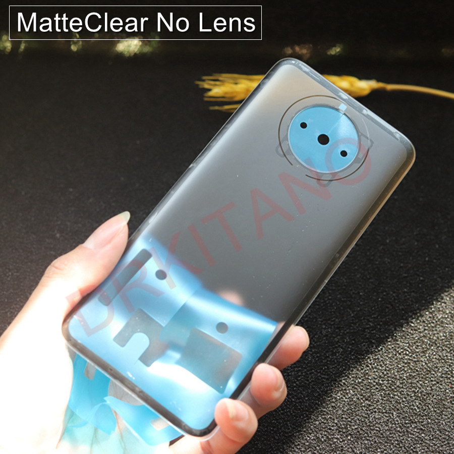 Transparente glasrückseite für xiaomi poco  f2 pro, akkudeckel, gehäuseabdeckung für poco  f2 pro