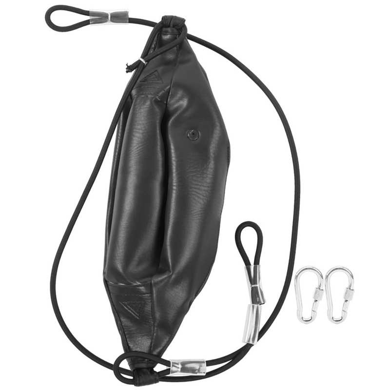 Training Muay Thai Punch Bag Inflatable Boxing Bag for Workout Exercise Punching Sports: Black