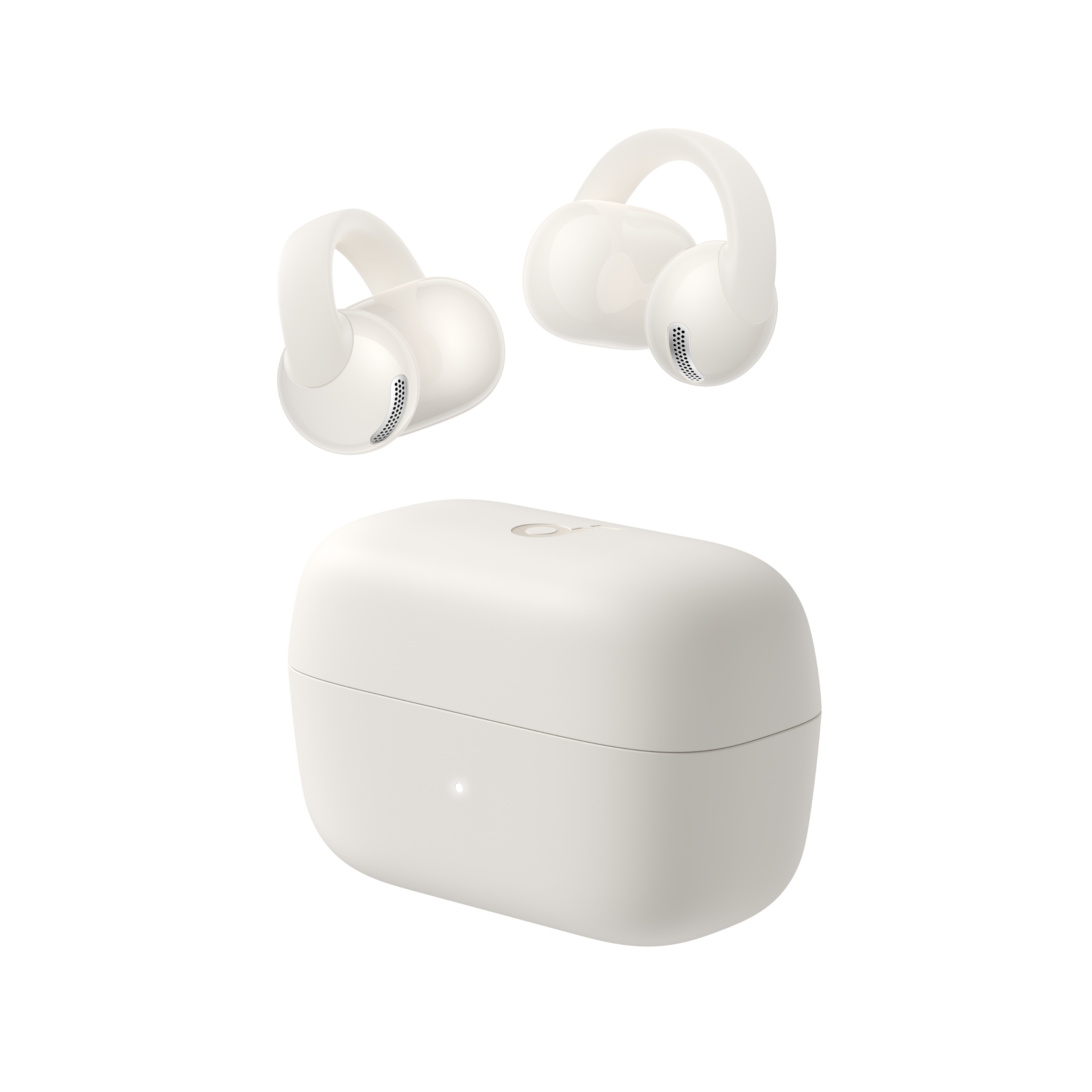Soundcore  c50i clip-on bluetooth-oortjes - draadloos, compatibel met apple, met engelse vertaling, bluetooth 6.0: Wit