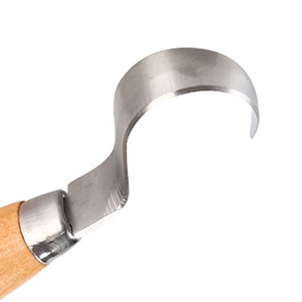 Diy krokverktøy ergonomisk trebearbeiding skje holdbar krokete nybegynnere skulpturelt rustfritt stål   l0622