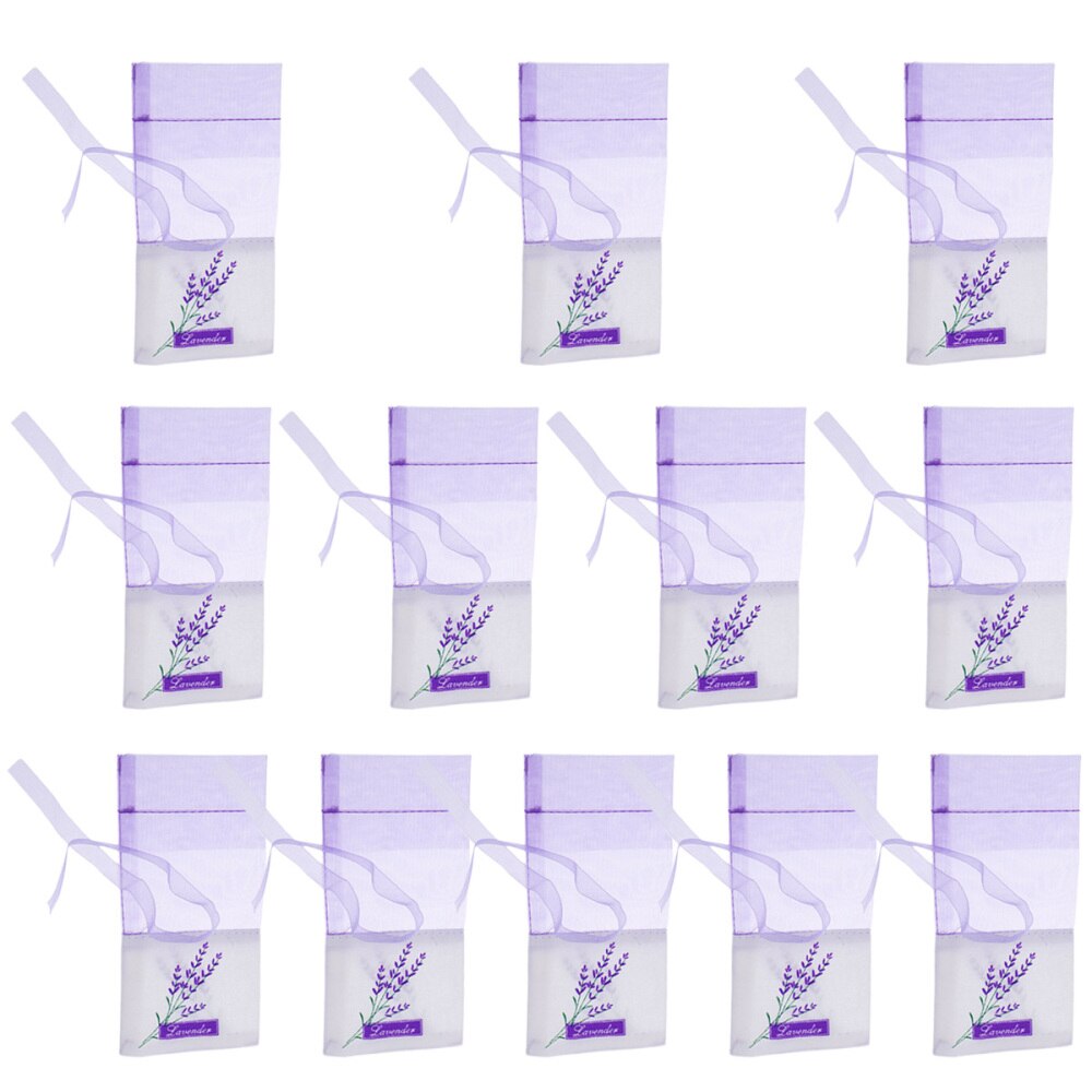 10pcs Floral Printing Lavender Bags Empty Fragrance Pouch Sachets Bag for Relaxing Sleeping Light Purple: As Shown 4