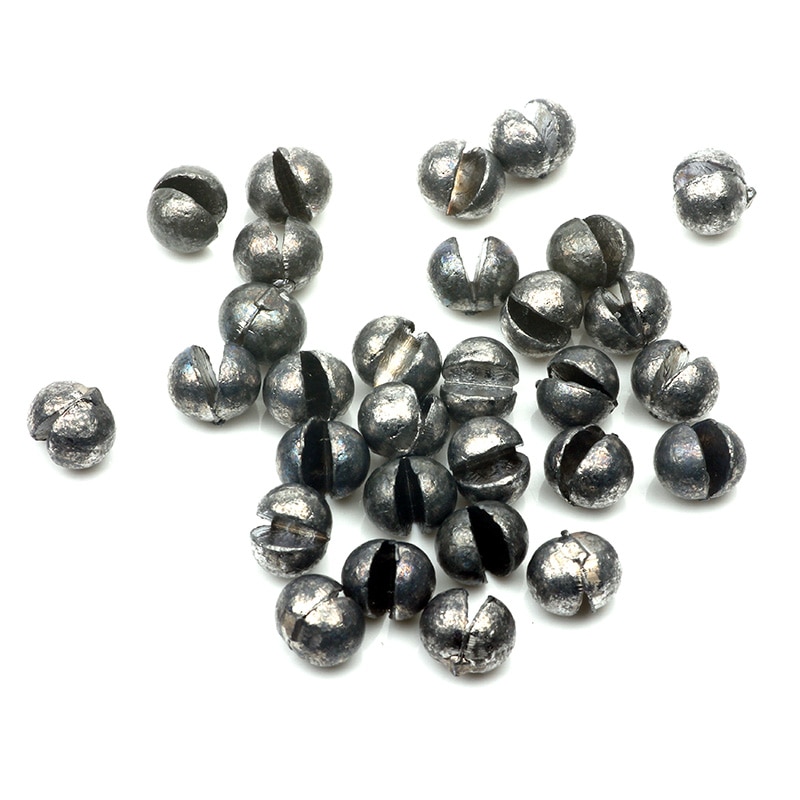 Rompin 50pcs Béance Ensemble De Plomb Nu Pêche-clip Goutte Mordre Rond Fil À Plomb Auxiliaire Pêche Engrenages