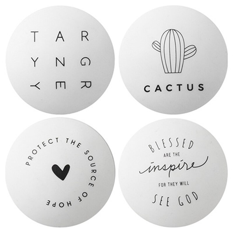 4 Stks/partij Deurklink Deurslot Decoratieve Meubels Crash Pad Wandtegel Anti-Collision Blok Siliconen Bumper Rubber: WT