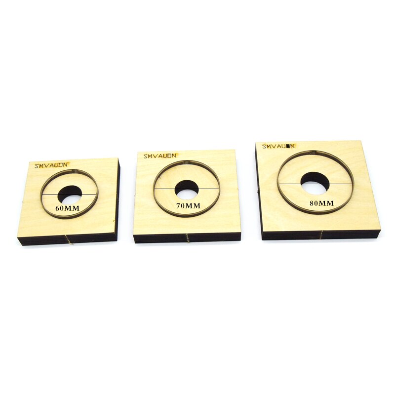Troquel de acero de japón para cortar, troquel redondo, círculo, molde para recortar herramientas de corte, troqueles de madera para cortador de cuero, bricolaje, artesanía de cuero SMVAUON: Blanking cutter 80mm