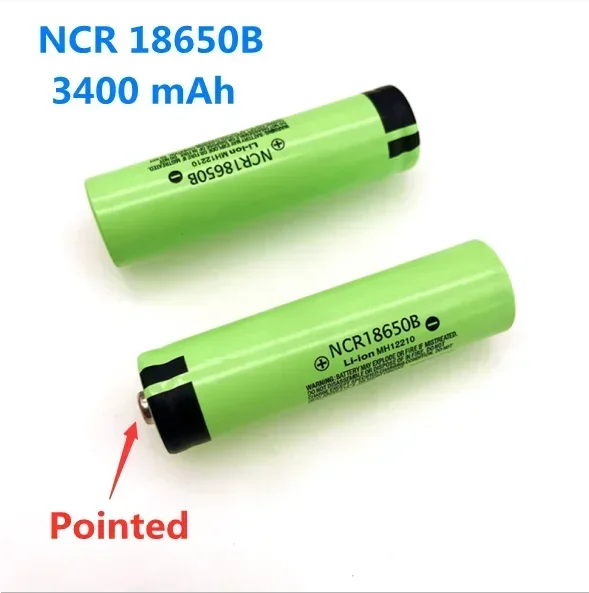 2024 Neue 18650 Batterie ricaricabili 3.7 V 3400mah NCR 18650B Lithium-akku Taschenlampe Batterie spazielle + Spitze