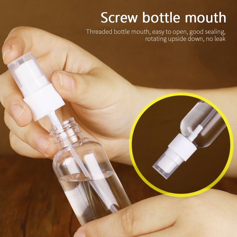 Empty Spray Bottles10/20/30/50//80/100ml Transparent Plastic Perfume Atomizer Mini Refillable Bottles Portable Travel Accessorie