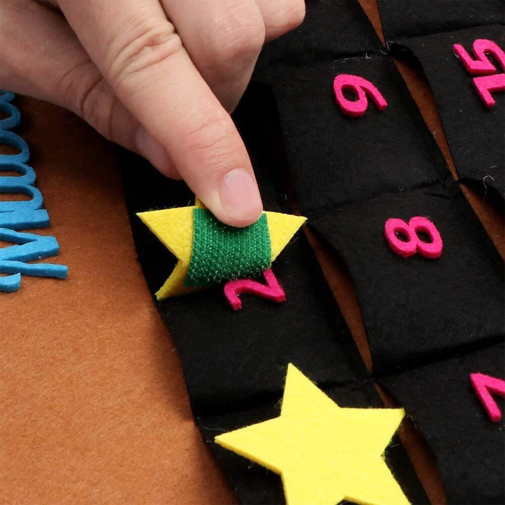 Calendrier du Ramadan en feutre, créer un compte à rebours pour l'aïd, calendrier Unique pour le bureau