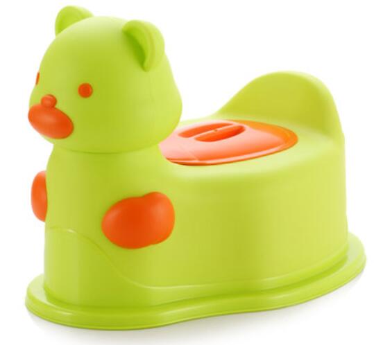 offre spéciale populaire belle ours bébé toilette pot formateur enfants pot chaise formation: green