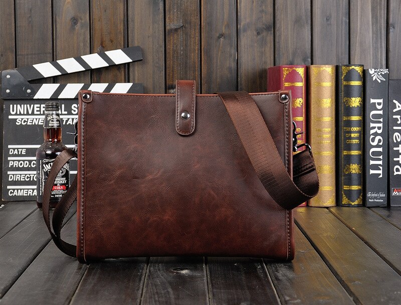 Pladderman heren enkele schoudertas met casual ipad retro-look